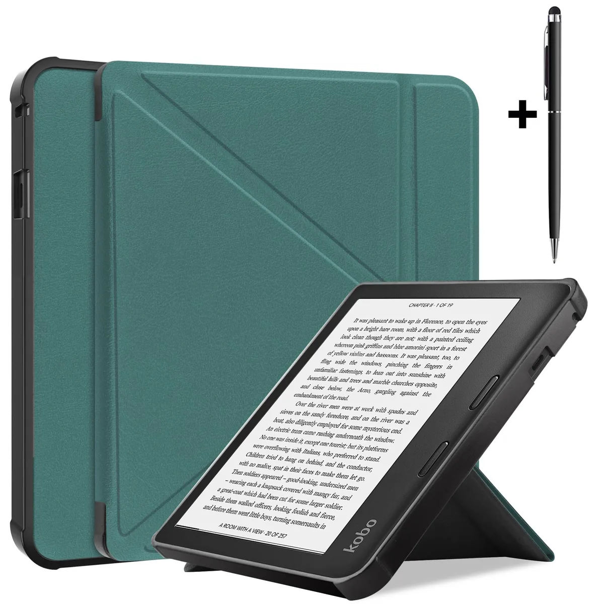 Werleo Werleo 8.0 inch Kobo Sage 2021 Case Dark Green — product photo