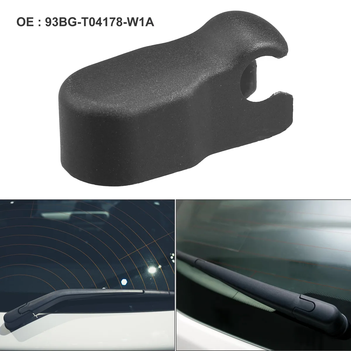 Unique-Bargains Unique-Bargains Rear Wiper Arm Nut Cover Cap for Ford C-Max 2003-2007 Black — product photo