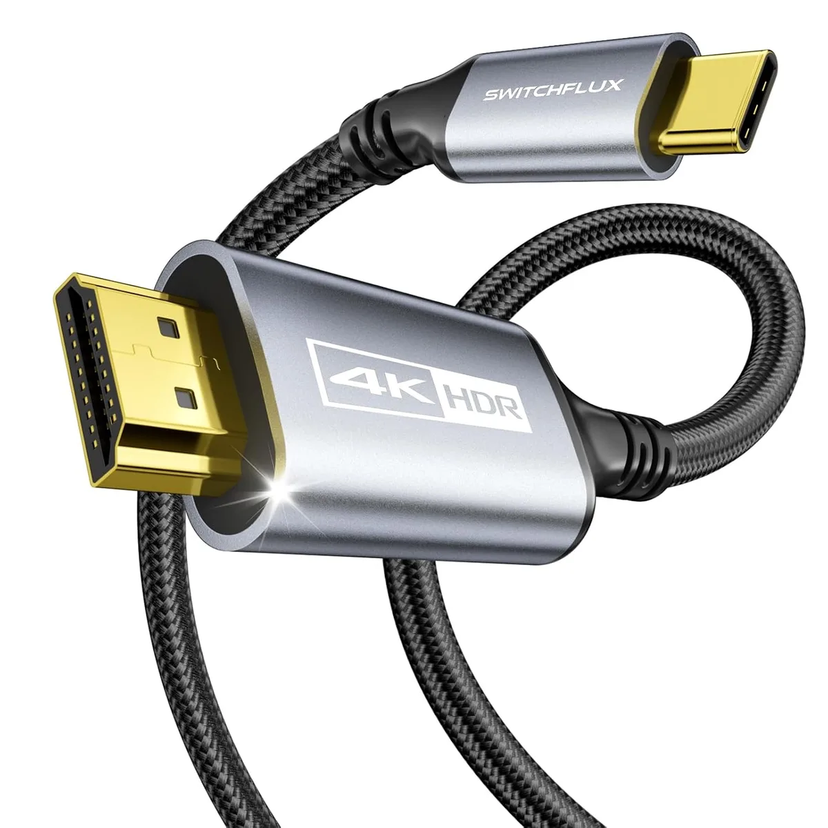 Keyence Keyence USB-C to HDMI cable 6Ft 4K@60Hz audio video converter — product photo