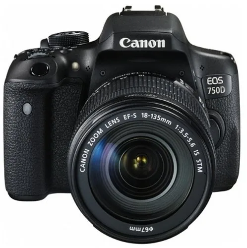Canon Canon EOS 750D 24.2MP DSLR camera with 18-135mm IS STM lens — product photo