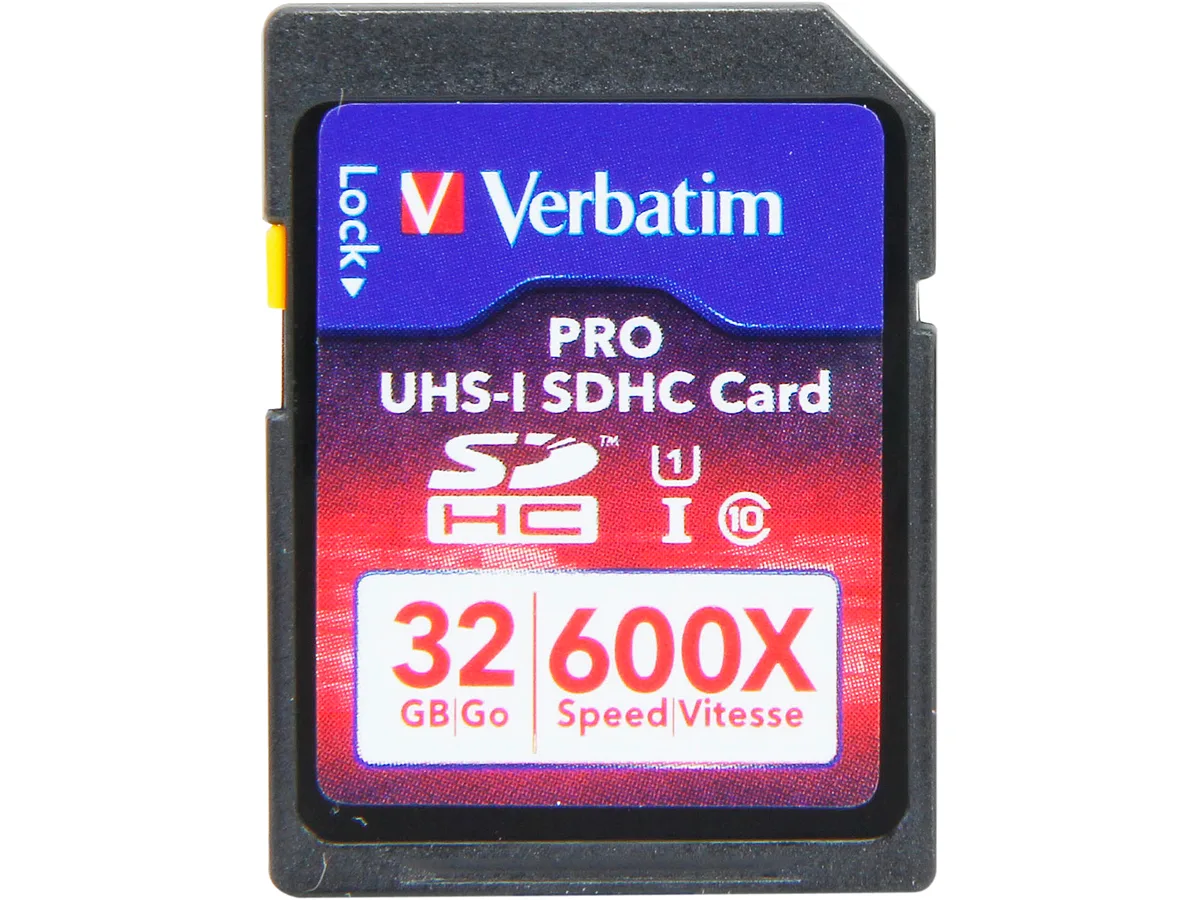 VERBATIM VERBATIM 98047 PRO 32GB SDHC UHS-1/Class 819 memory card — product photo