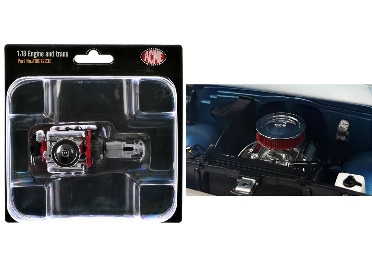 ACME ACME Small Block 350 Engine Transmission Replica 1967 Chevrolet K-10 1/18 — product photo