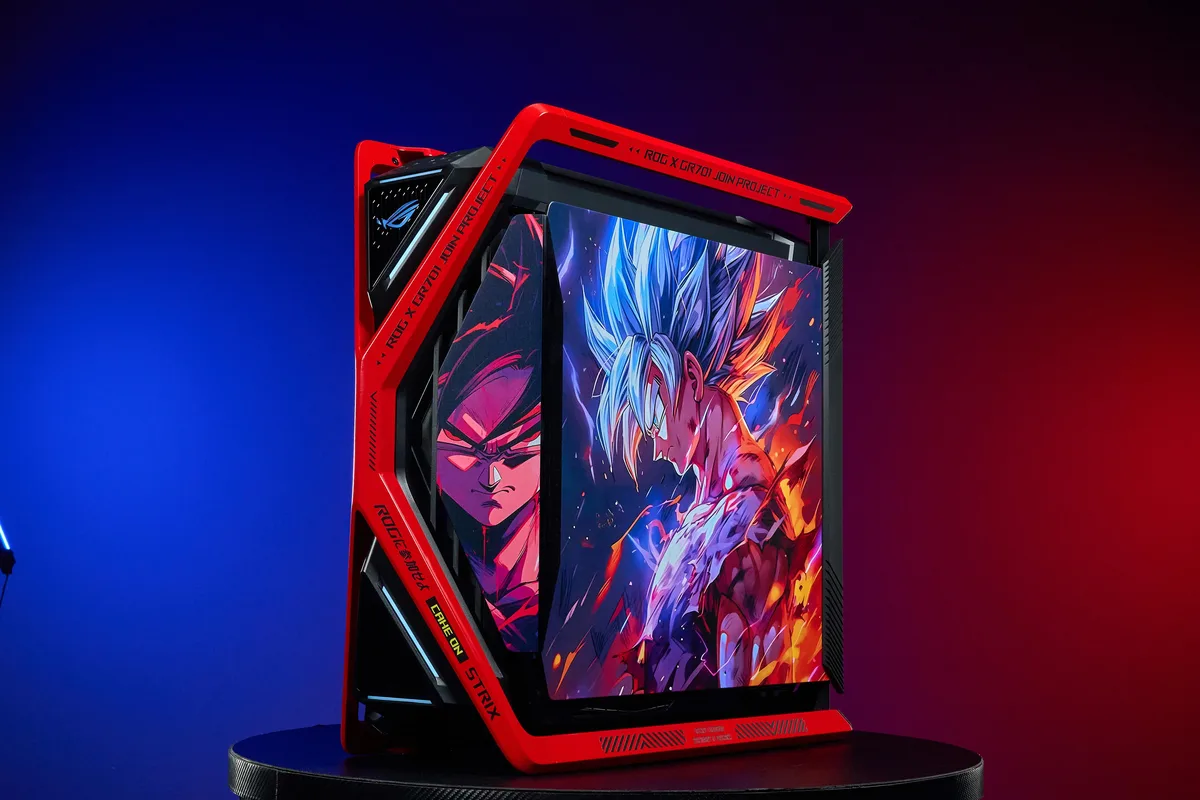 Corn Electronics Corn Electronics GR701 E-ATX PC case 420 mm radiator four 140 mm fans Dragon Ball Red — product photo