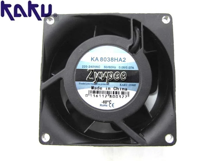 Zyvpee Zyvpee KA8038HA2 80x38mm AC230V 2 Ball Case Fan — product photo