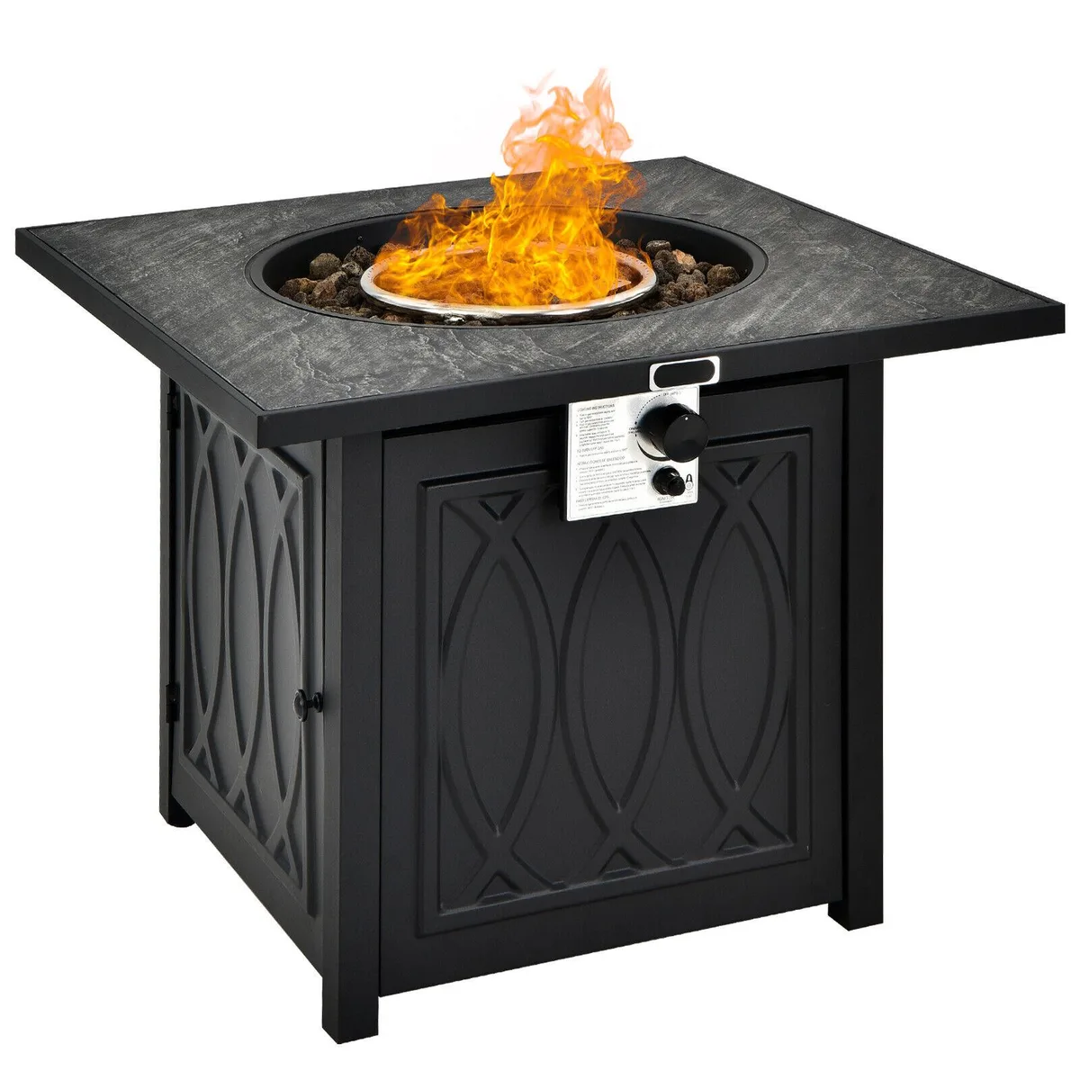 SlickBlue SlickBlue 32 Inch Propane Fire Pit Table 50000 BTU Black — product photo