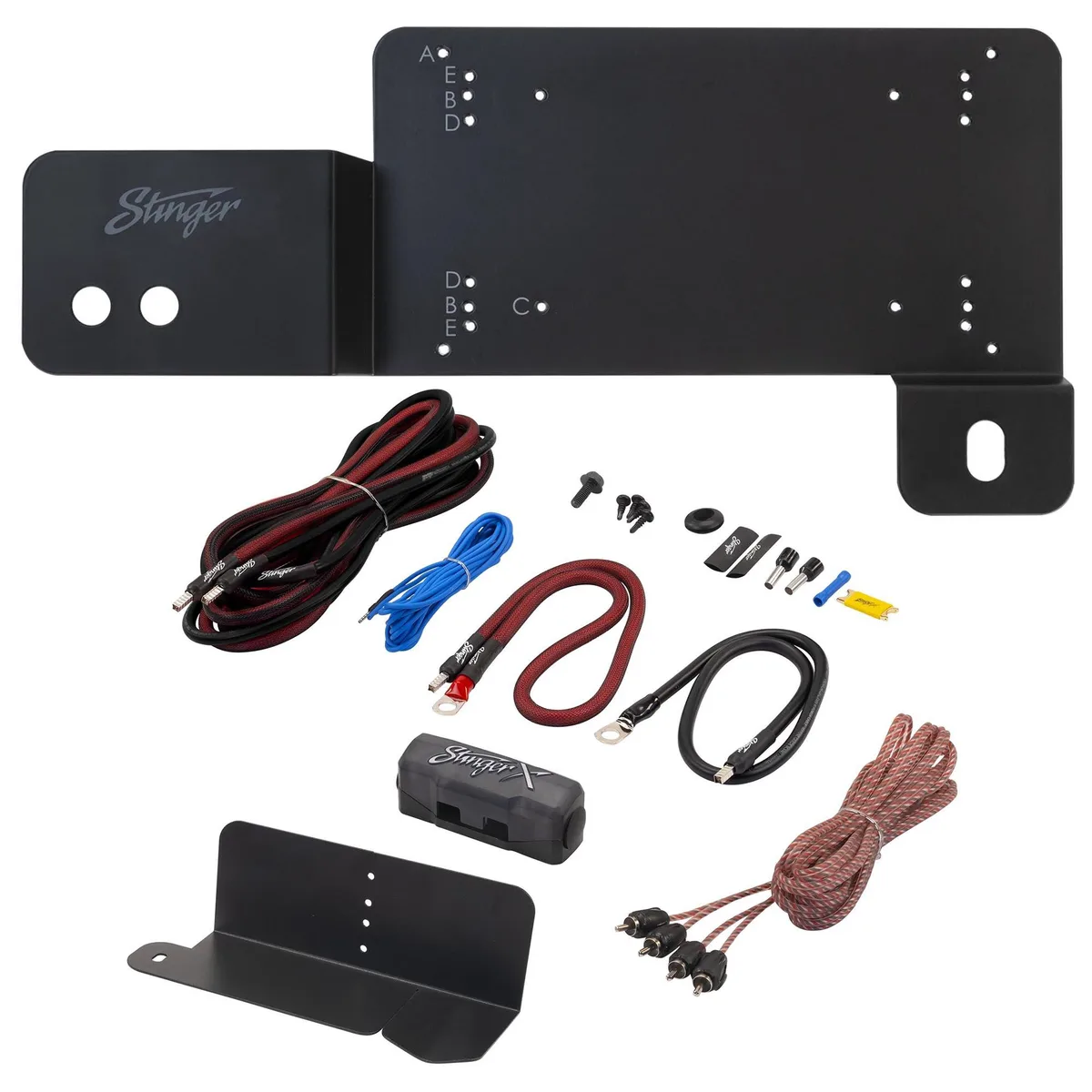 STINGER STINGER BRCOAMPBRKTD Amp Bracket & STXKBR8 Wiring Kit for Ford Bronco — product photo
