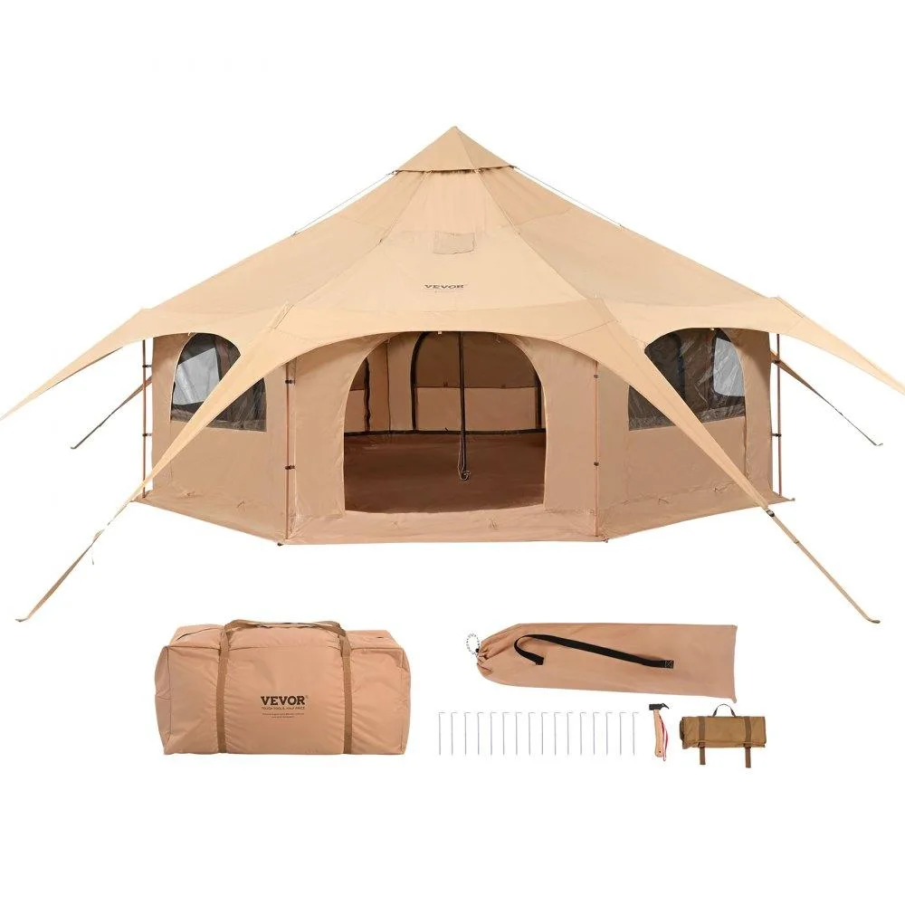 VEVOR VEVOR ZJTM1184 5 m Bell Tent 16.4 ft 8 Window Stove Jack — product photo