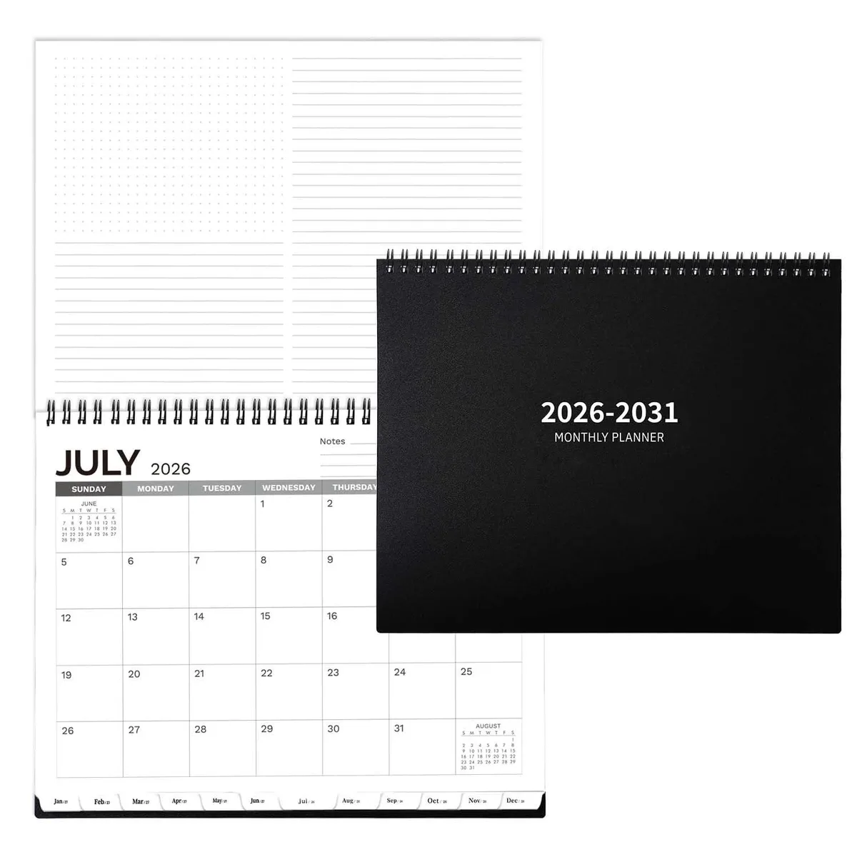  5 Year Monthly Planner 2026-2031 9" x 11" 60 Months — product photo