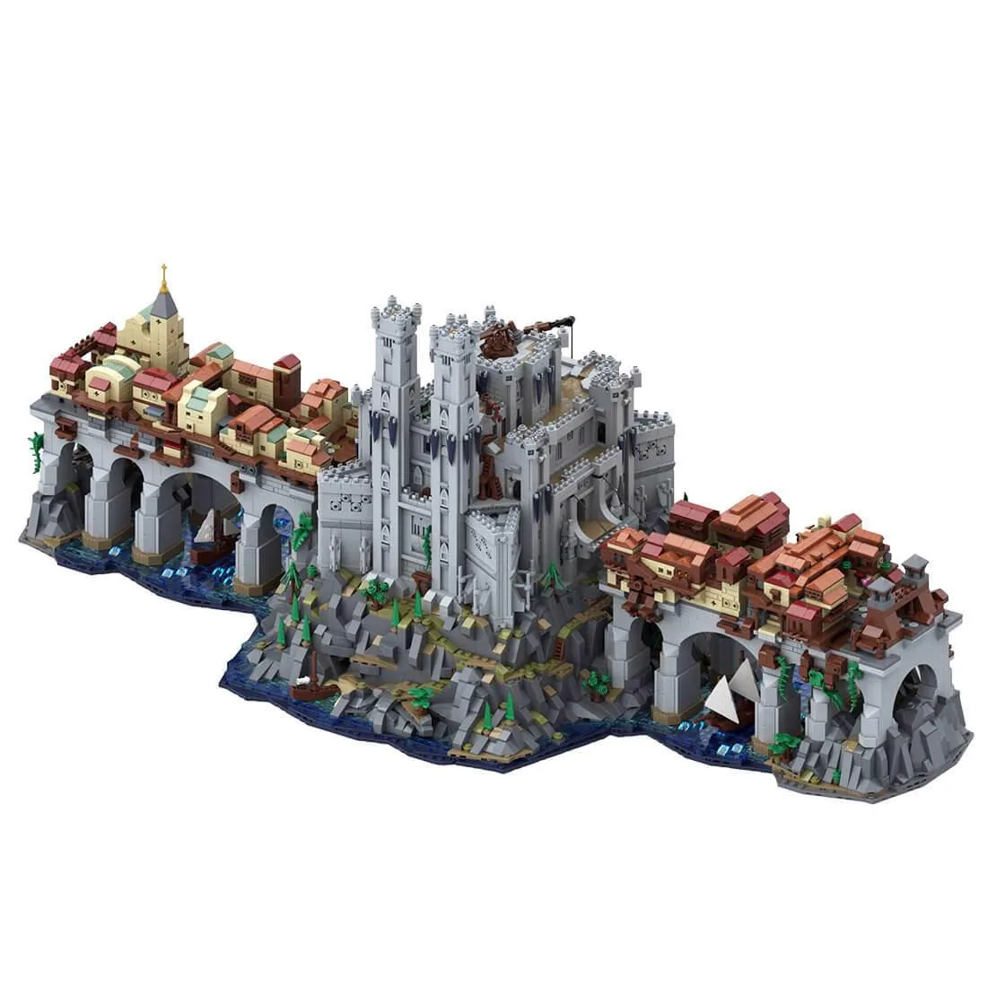 ZITIANYOUBUILD ZITIANYOUBUILD MOC-167279 Wyrms Crossing Castle 9530PCS — product photo