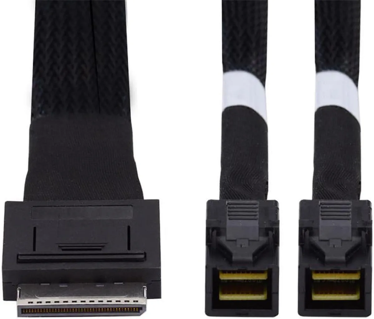 Vszerda Vszerda OCuLink SFF-8611 8x to Dual SFF-8643 4x Active Cable 100 cm — product photo