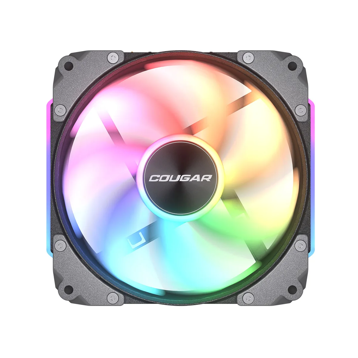 COUGAR COUGAR Apolar 120 ARGB Modular Case Fan 120mm 28mm HDB 600-2200 RPM 75.38 CFM 2.59 mmH2O 37.1 dB(A) Black — product photo