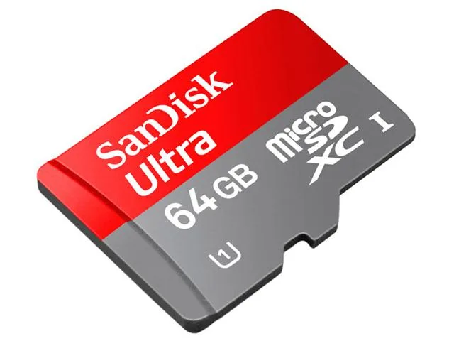 SanDisk SanDisk SDSDQUA-064G 64GB microSDXC memory card — product photo