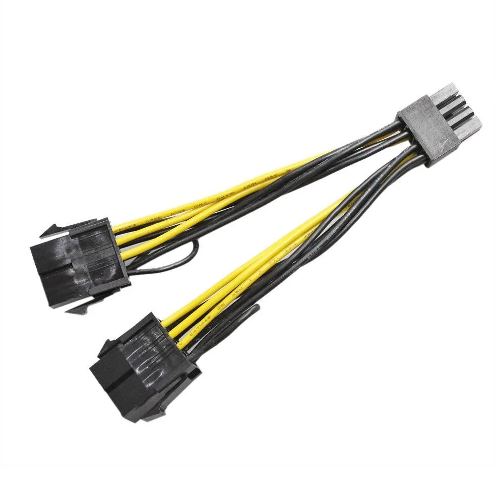  GinTai NE3401 8-Pin GPU Female to Dual PCIe 8-Pin Male 10cm — product photo