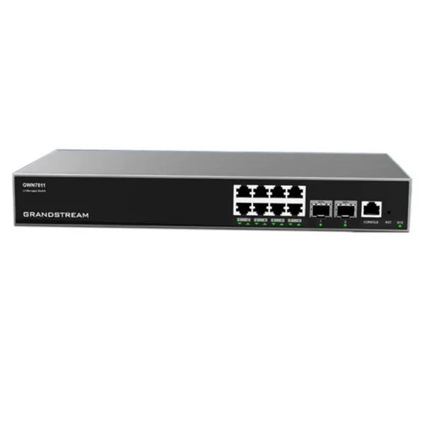 Grandstream Grandstream GWN7811 Enterprise Layer 3 Managed Switch 8 GigE 2 SFP+ — product photo