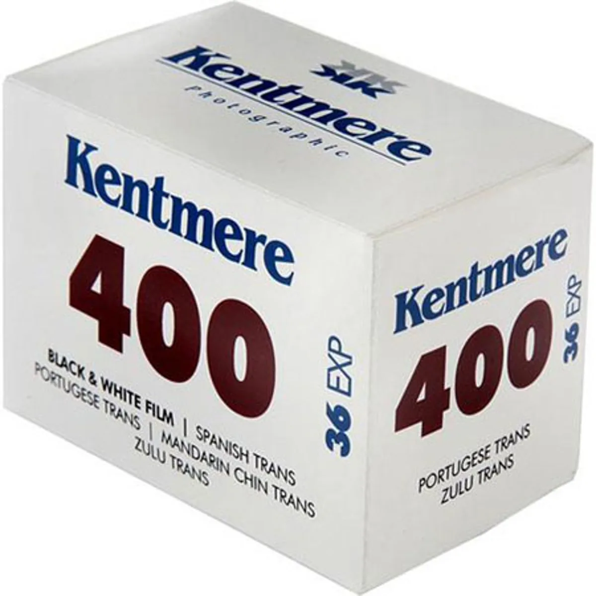 Kentmere Kentmere 400 Black and White Negative Film 35mm 100' Roll — product photo