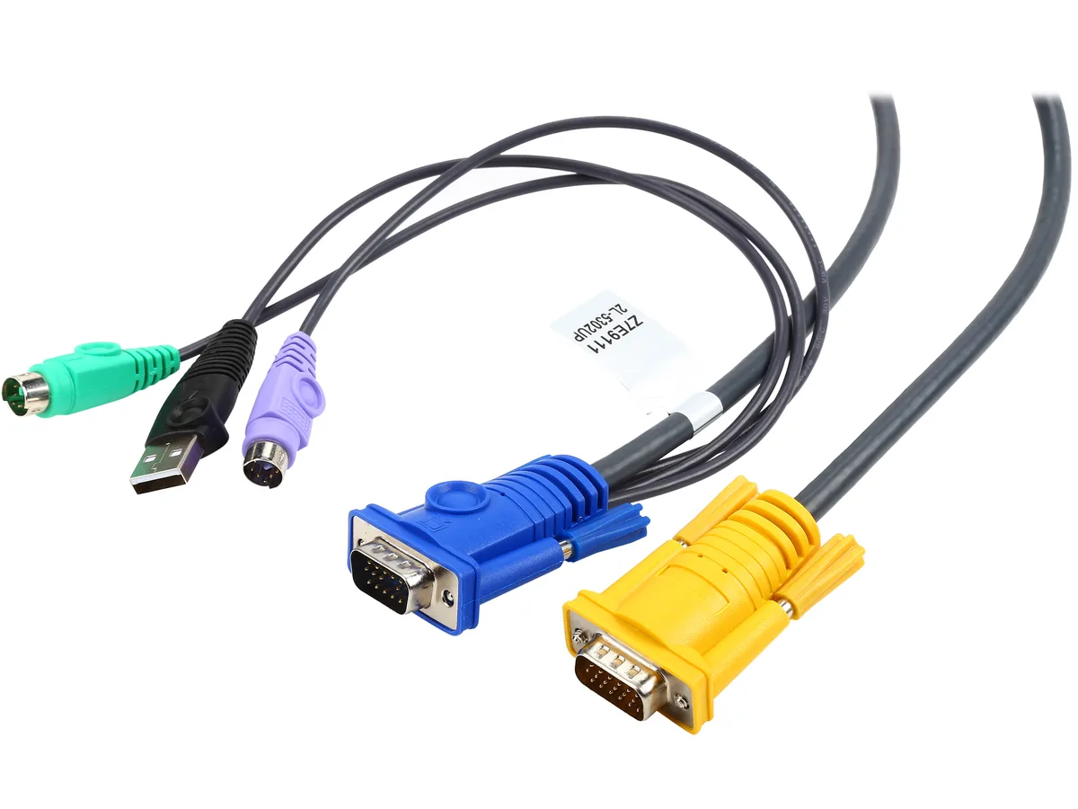 ATEN ATEN 2L-5302UP 6 ft PS/2-USB KVM cable — product photo