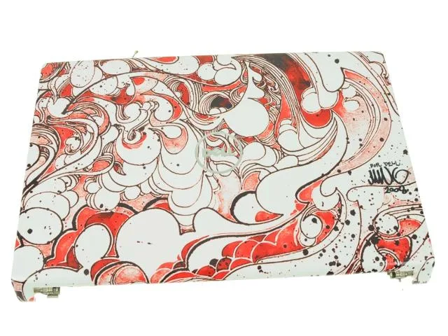 DELL DELL Studio 1555 1557 1558 15.6" LCD Back Cover Red Swirl X937N — product photo