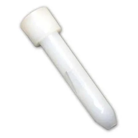 Three white nylon inlet guides for Miller MIG welders, 0.625 inch wire diameter