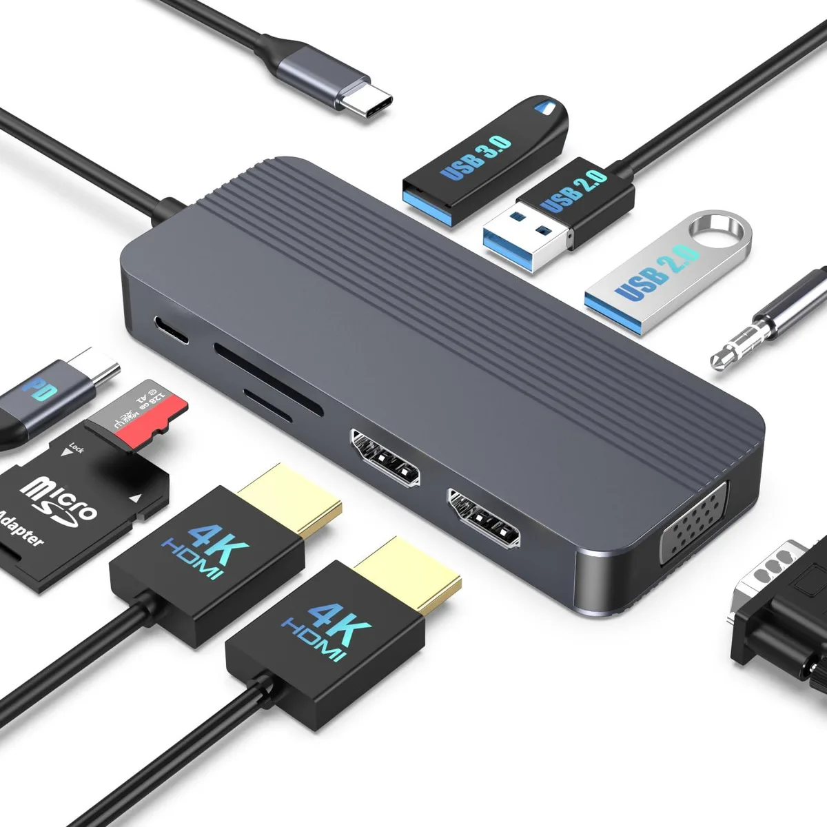 Belkin YSHK8717 10-in-1 USB-C Docking Station — product photo