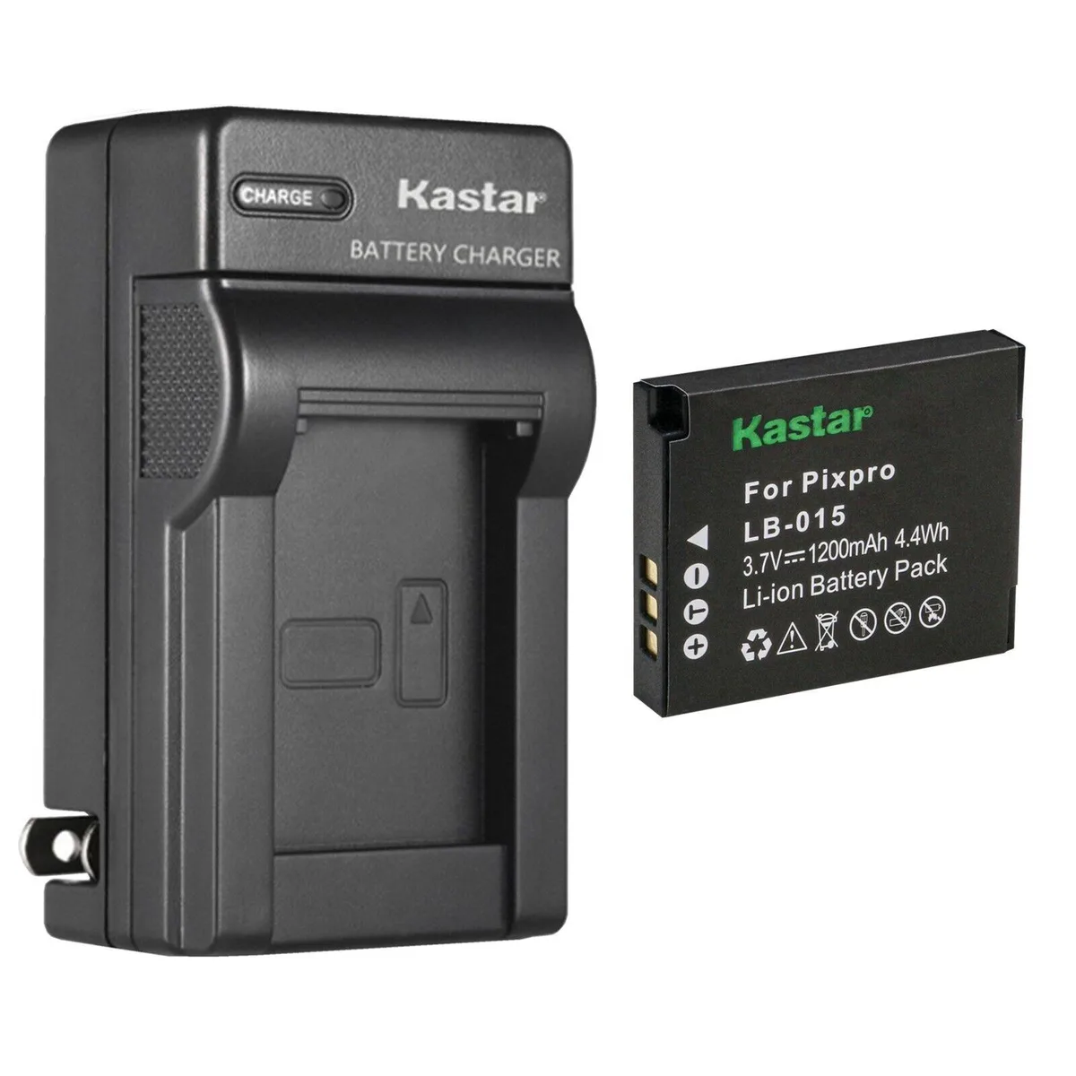 Kastar Kastar LB-015 Battery &amp; Charger Pack for Kokad PIXPRO WPZ2 — product photo
