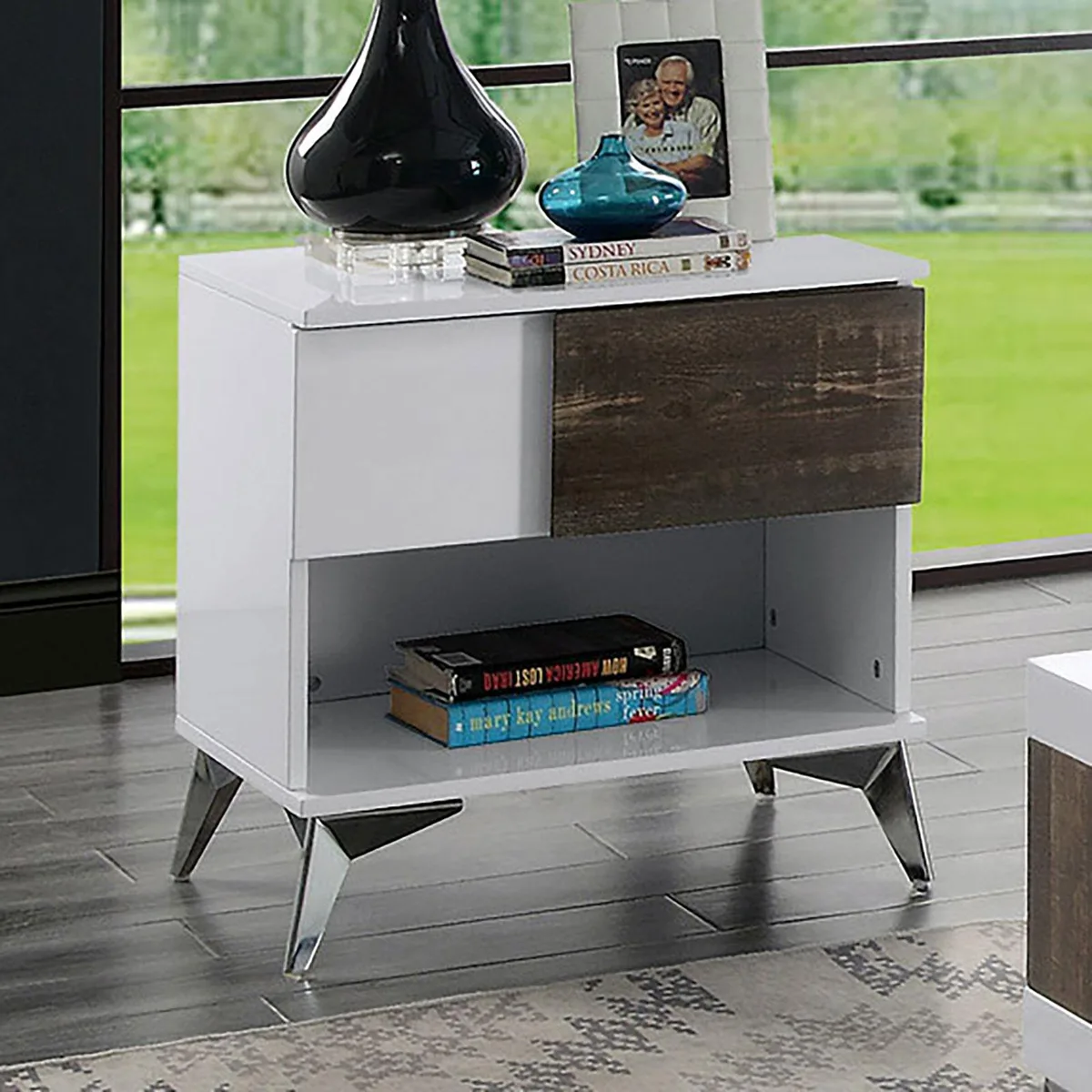 tuphen tuphen End Table White Oak Two-Tone High Gloss — product photo