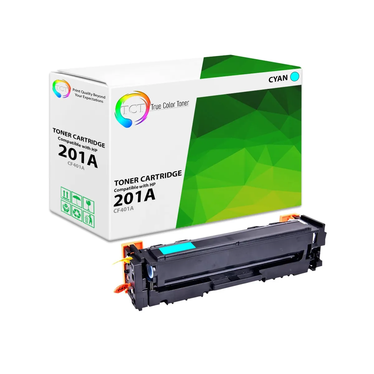 True Color Toner True Color Toner CF401A Cyan Toner Cartridge 1400 Pages — product photo