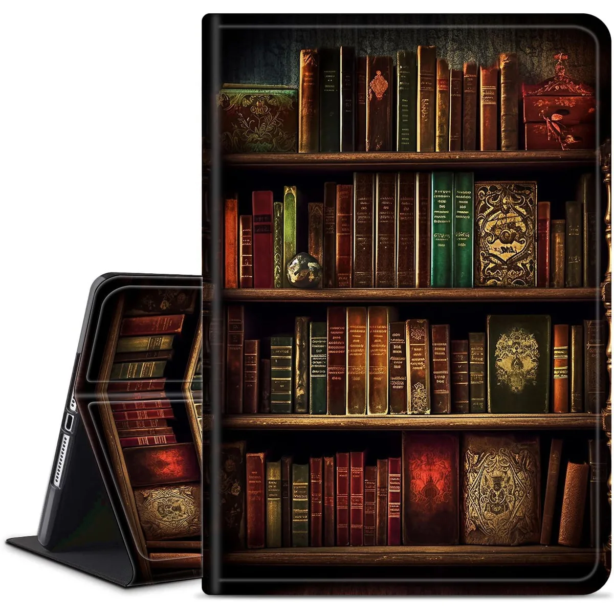 BoYata BoYata 2 in 1 Accessory Fire HD 10 2023 10.1 Vintage Bookshelf — product photo