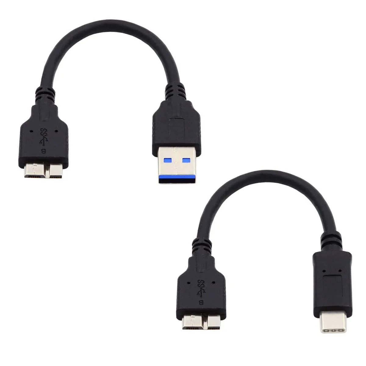 Vszerda Vszerda UC-140-XY 2× USB 3.1/3.0 Micro-B cables 15cm — product photo