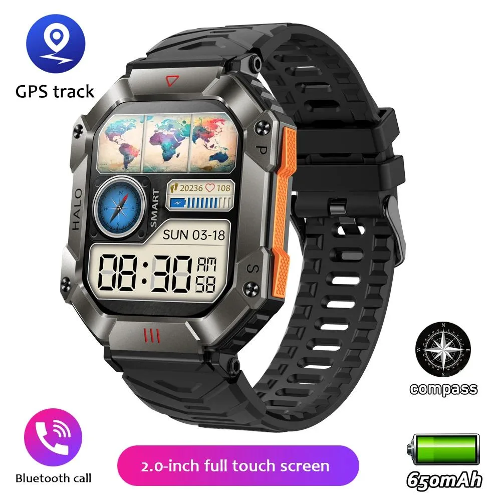 allentian allentian Smart Watch 2.0″ 650 mAh AMOLED Steel Band Black — product photo