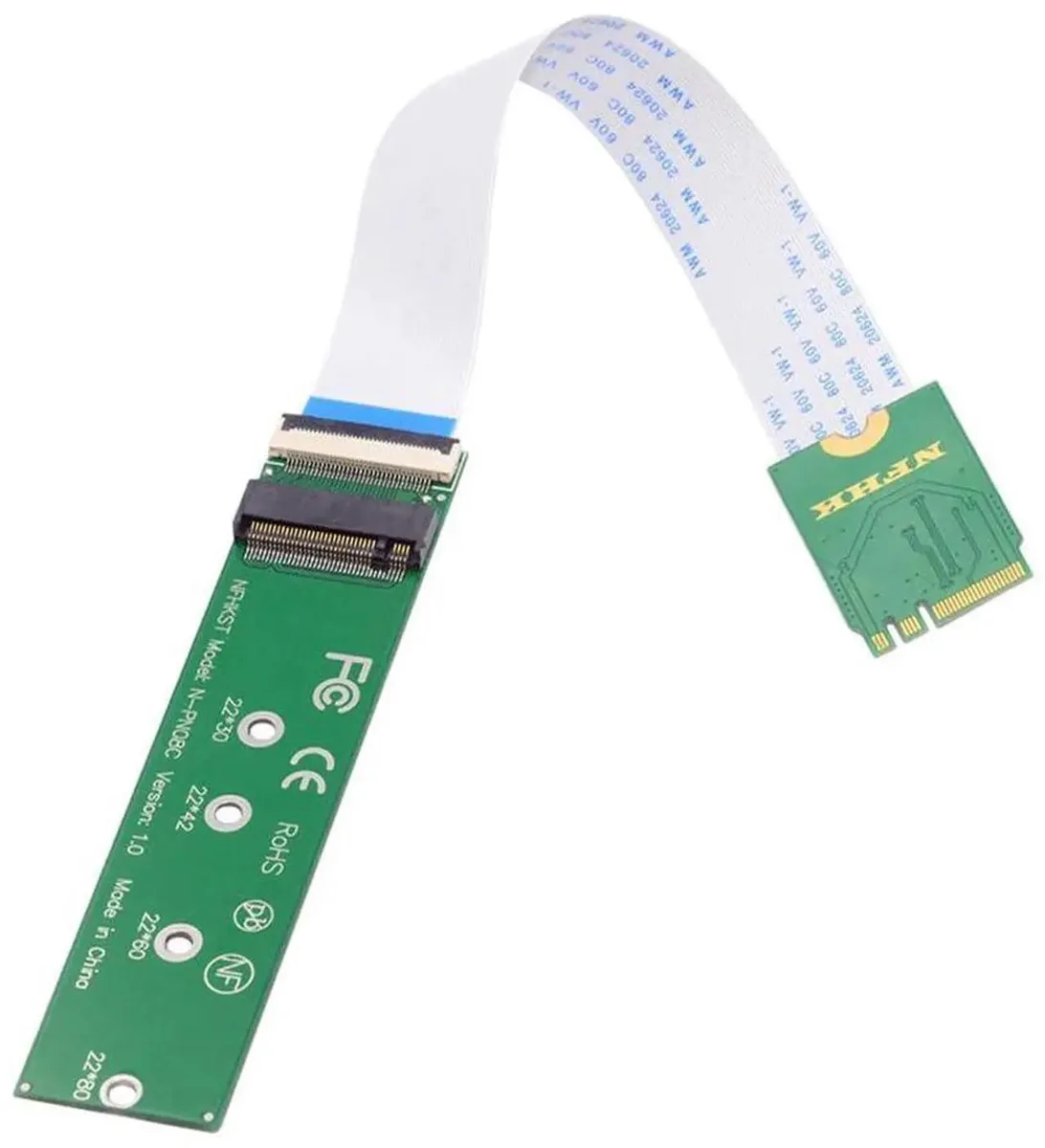 SMUGDESK SMUGDESK 2230 A+EKey Male to NVMe MKey Female Extension Cable — product photo