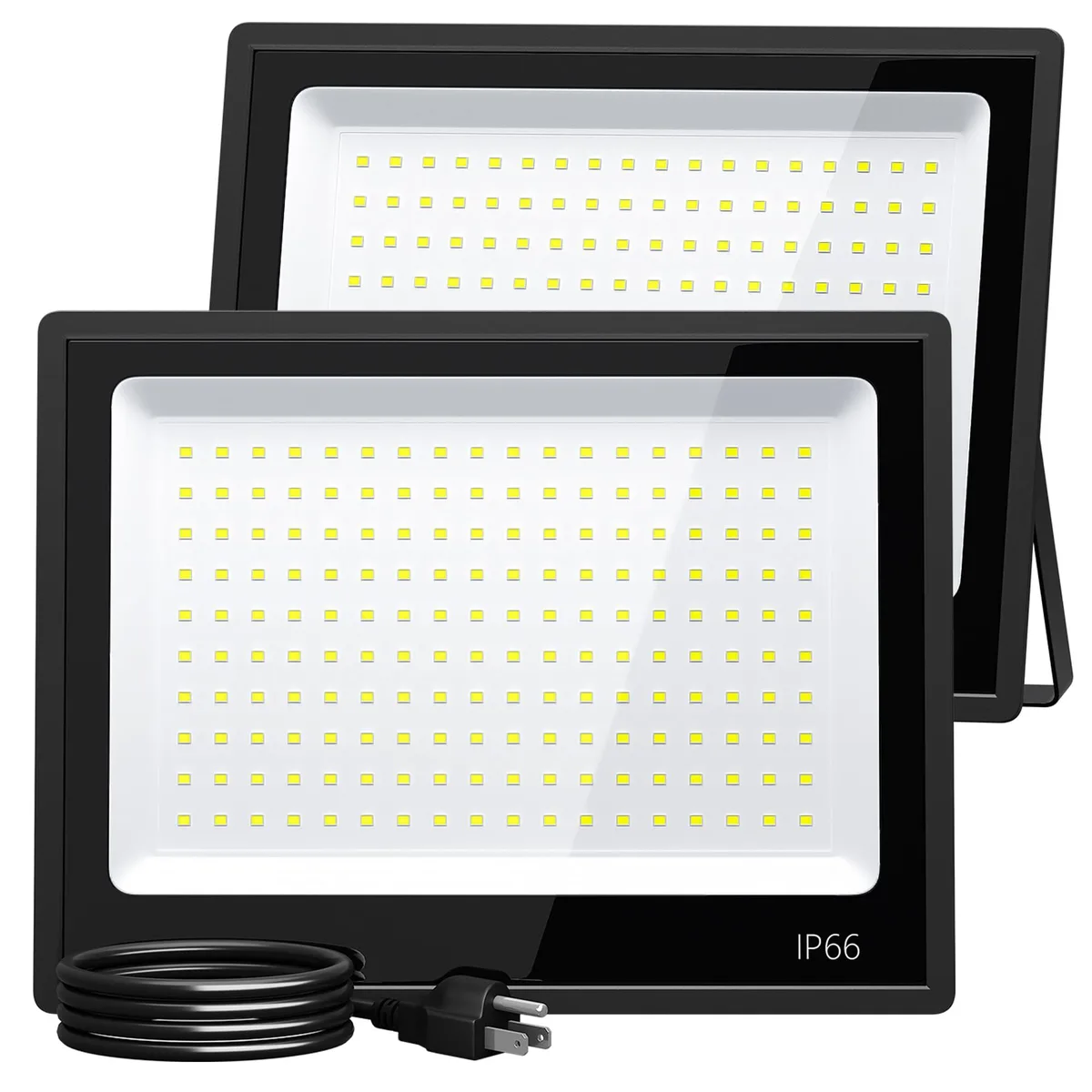  XXBSAZ 150W LED Flood Light 2-Pack 18000LM IP66 — product photo
