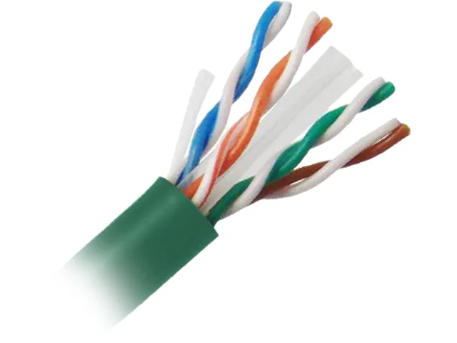 Nippon Labs Nippon Labs C6U-5384RN network ethernet cable Cat 6 1000 ft 23 AWG UTP Green — product photo