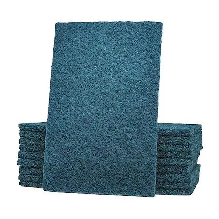 Pack of 60 blue nylon resin scouring pads 59660