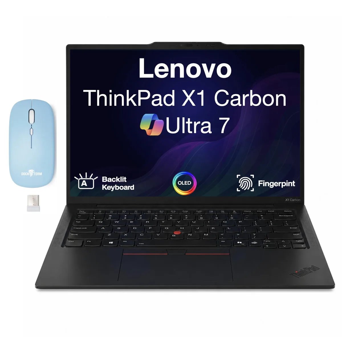 Lenovo Lenovo ThinkPad X1 Carbon laptop Intel Core Ultra 7-268V 32GB LPDDR5X 1TB PCIe SSD 14.0" OLED 2.8K 120Hz — product photo