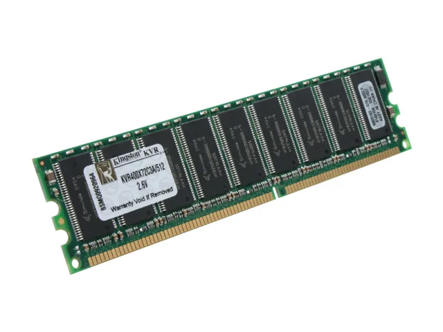 Kingston Technology Corp. Kingston Technology Corp. KVR400X72C3A/512 512MB DDR 400 ECC Unbuffered Server RAM — product photo