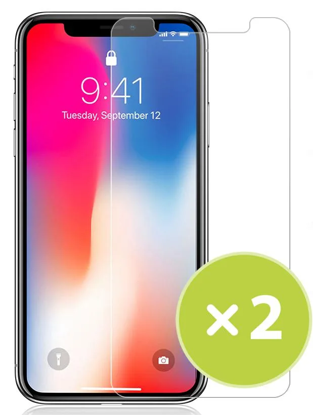 Nakedcellphone Nakedcellphone Tempered Glass Screen Protector Twin Pack for iPhone XR 6.1 — product photo