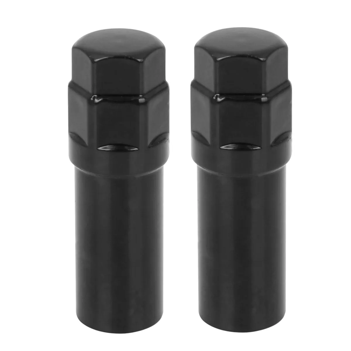Unique-Bargains Unique-Bargains 2 Pcs Chrome 7 Spline Black Wheel Lug Nut Key 16.5mm — product photo