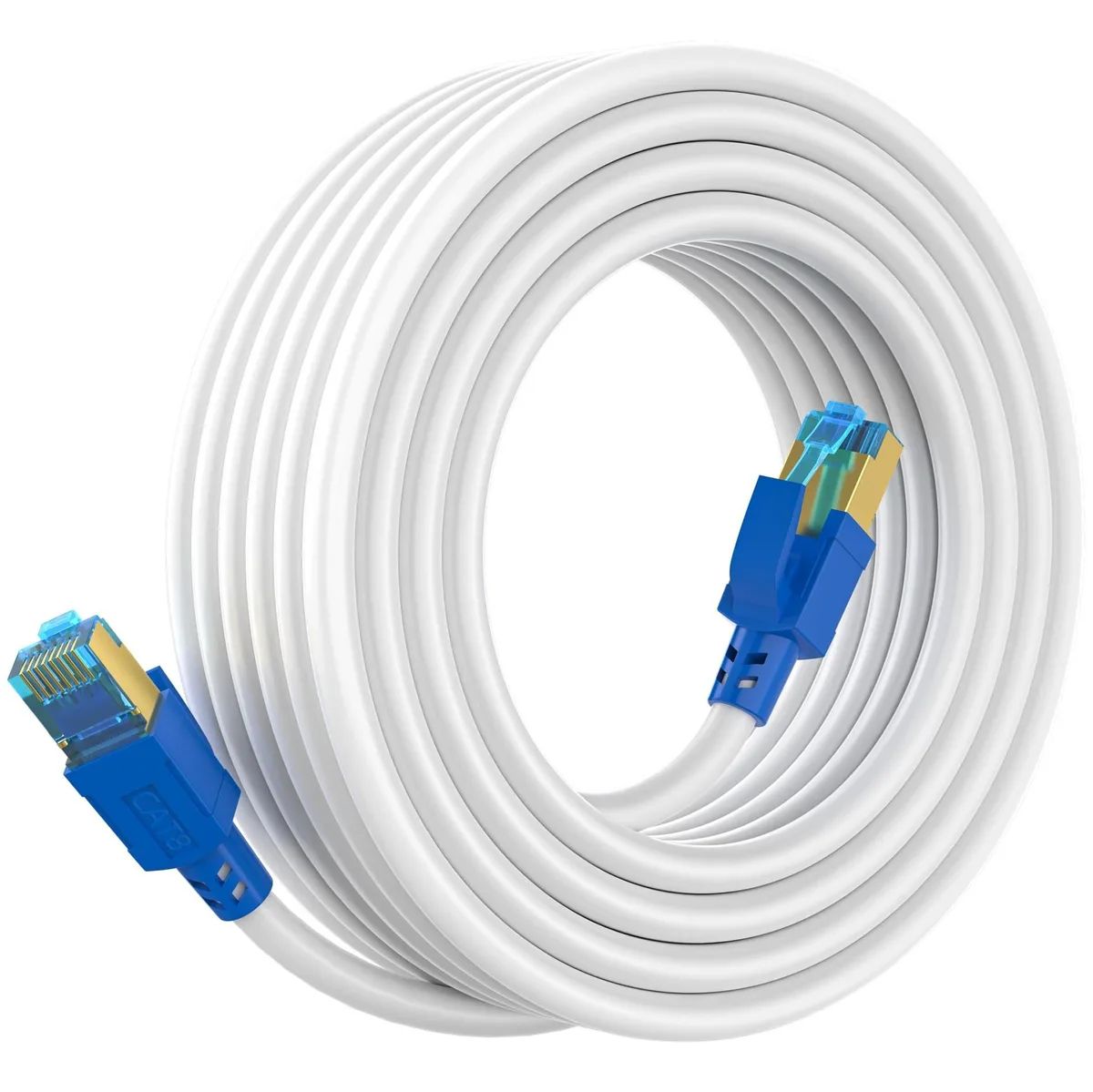 V2 Technologies V2 Technologies Cat 8 Ethernet Cable 70 FT 26AWG 40Gbps 2000MHz SFTP 2 in 1 accessory — product photo