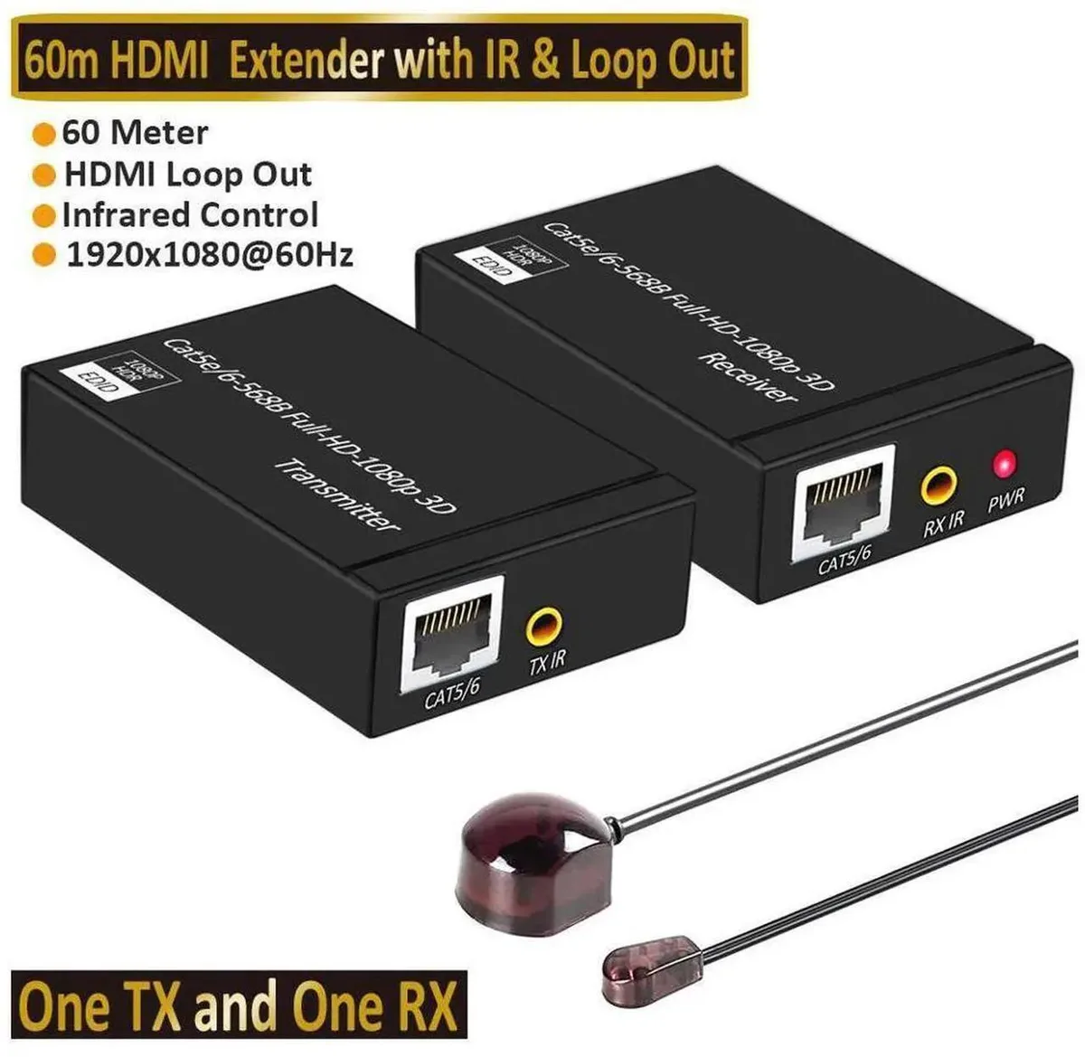SMUGDESK SMUGDESK 60M HDMI Over RJ45 Extender Kit Factory Integration — product photo