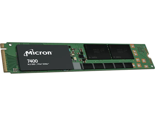Micron Technology, Inc. Micron Technology, Inc. MTFDKBG1T9TDZ-1AZ1ZA 7400 PRO enterprise SSD 1.92TB M.2 22110 PCIe 4.0 NVMe — product photo