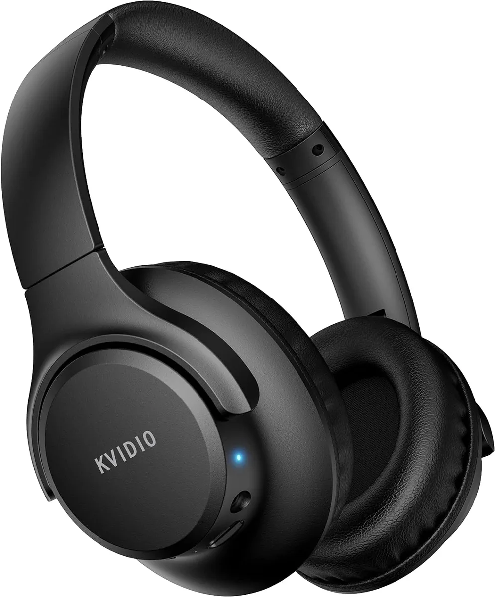 KVIDIO KVIDIO WH201A Bluetooth 6.0 Over-Ear Headphone 65h 40mm 7.04oz — product photo