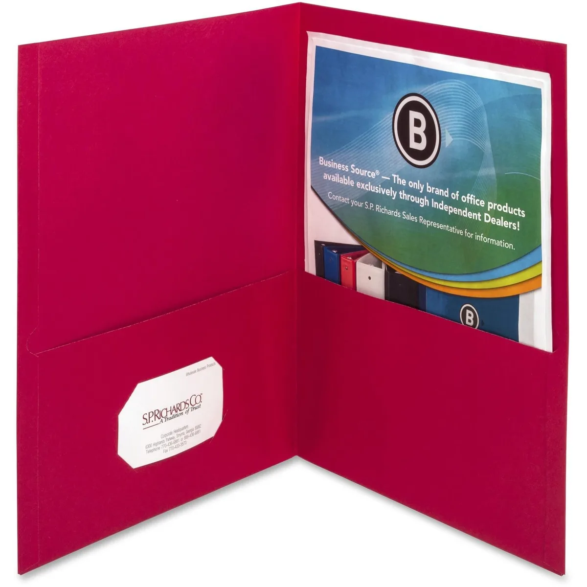 Business Source Business Source 78494 2-Pocket File Folder 25/Box — product photo