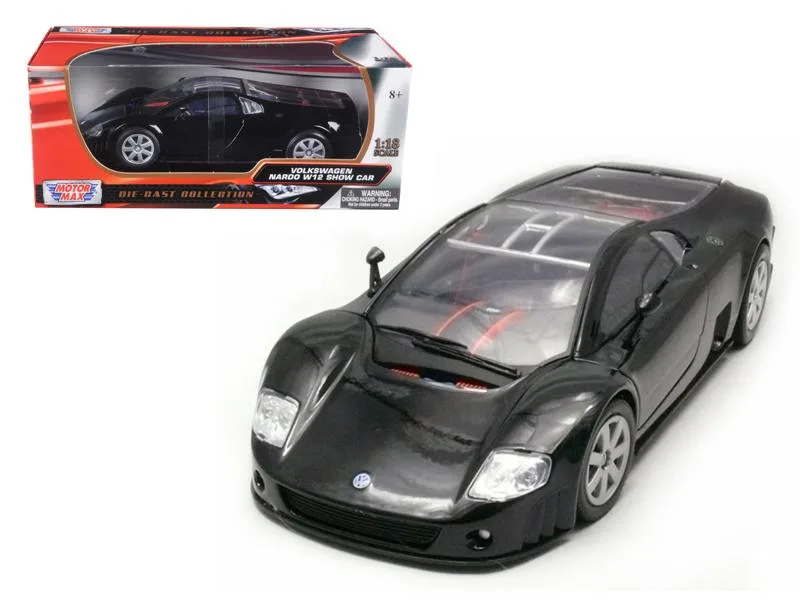 MOTORMAX MOTORMAX Volkswagen Nardo W12 Show Car Black 1/18 Diecast Vehicle — product photo