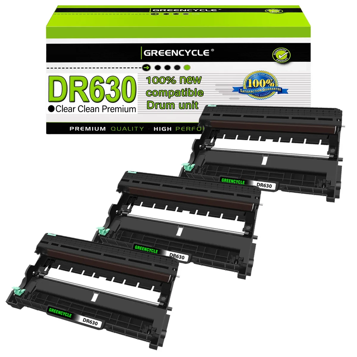 GREENCYCLE GREENCYCLE DR630 Drum Unit 3 Pack Black 12000 Pages — product photo
