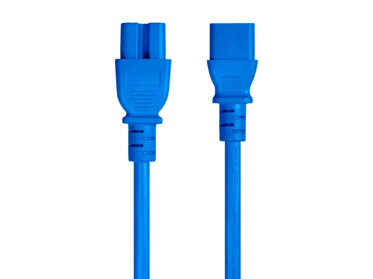 Monoprice Inc. Monoprice Inc. 133658 computer power cord 6ft Blue C14 to NEMA 5-15 — product photo