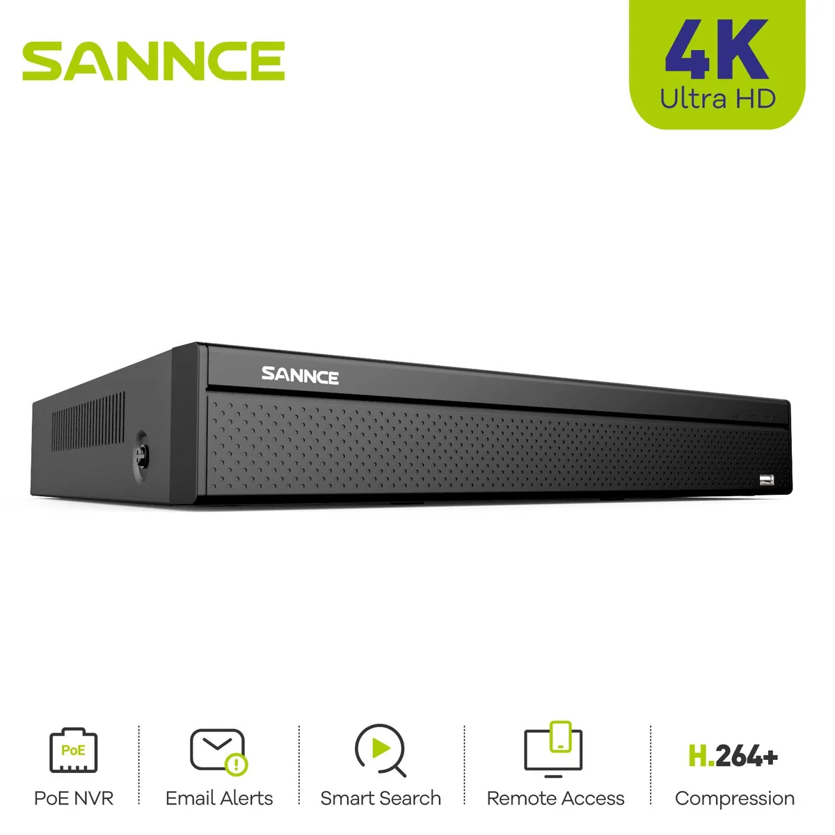 SANNCE SANNCE 16 Channel 4K PoE NVR video recorder — product photo