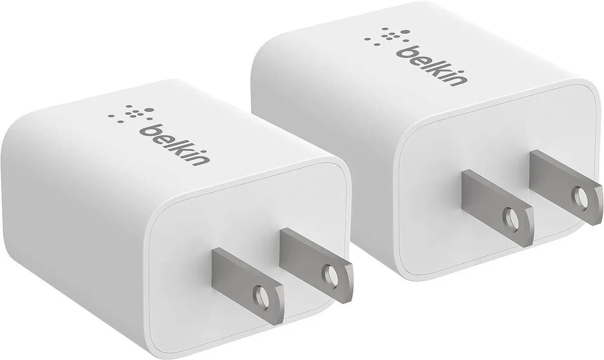 Belkin Belkin 20W USB-C Wall Charger 2-Pack White — product photo