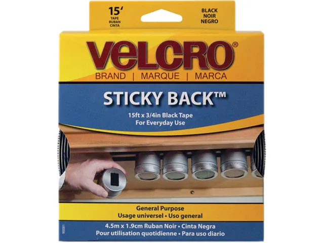 Velcro Velcro 90081 Hook and Loop Fastener 3/4 in x 15 ft Black — product photo