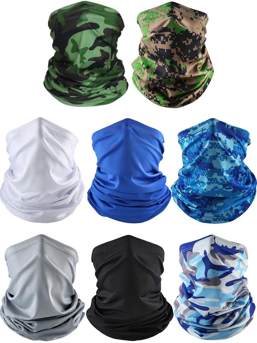 SATINIOR Summer Neck Gaiter UV Protection Spandex 25 x 42 cm — product photo
