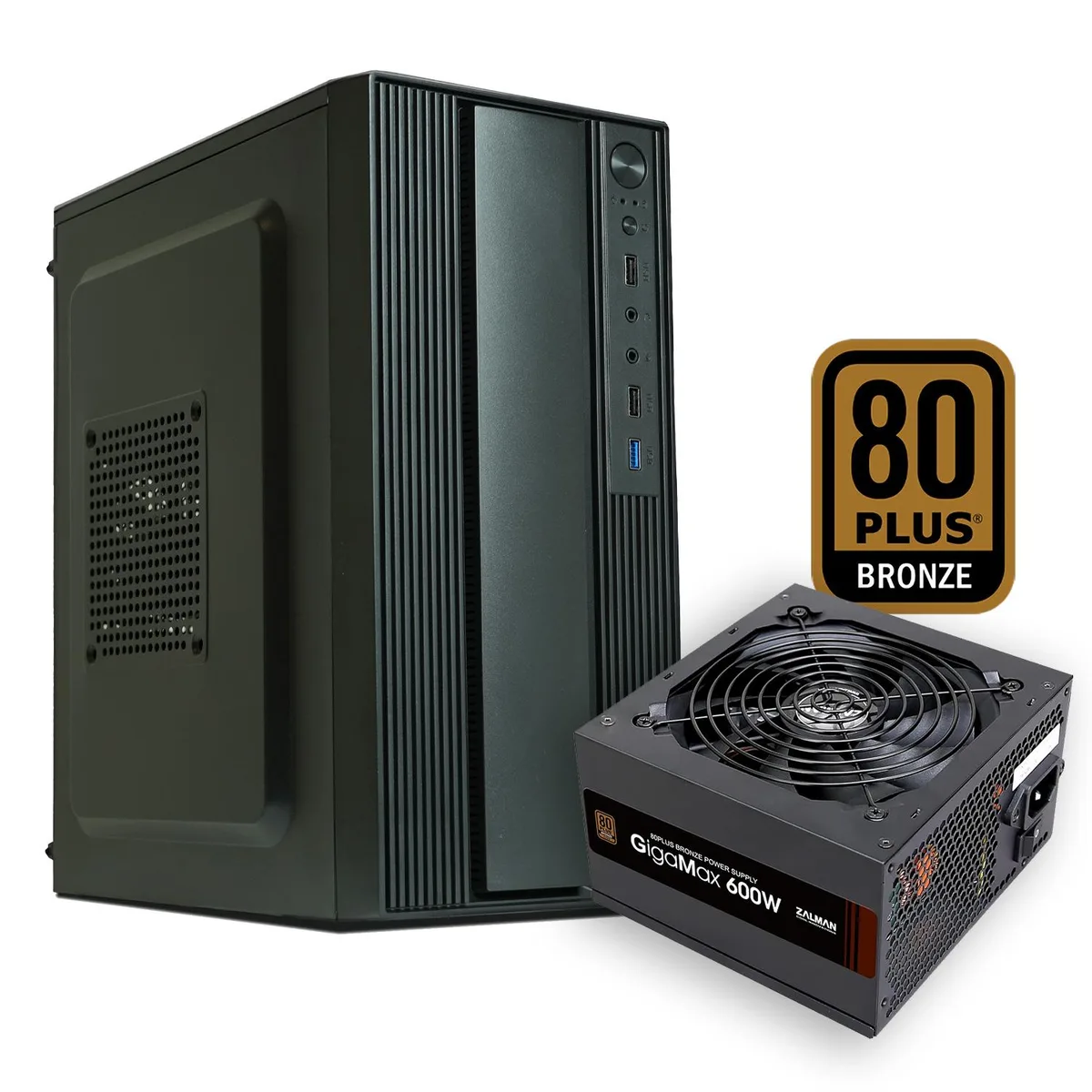 Zalman Zalman T6 Mini M-ATX Case with 80 Plus Bronze 600W PSU — product photo